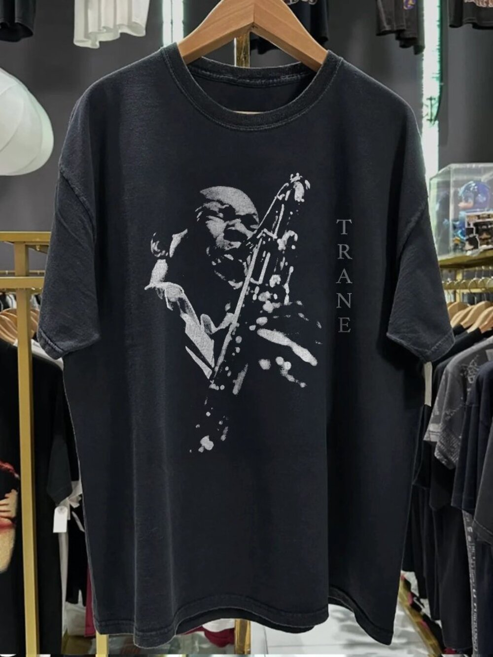 Vintage John Coltrane 1999 Washed Black T-shirt